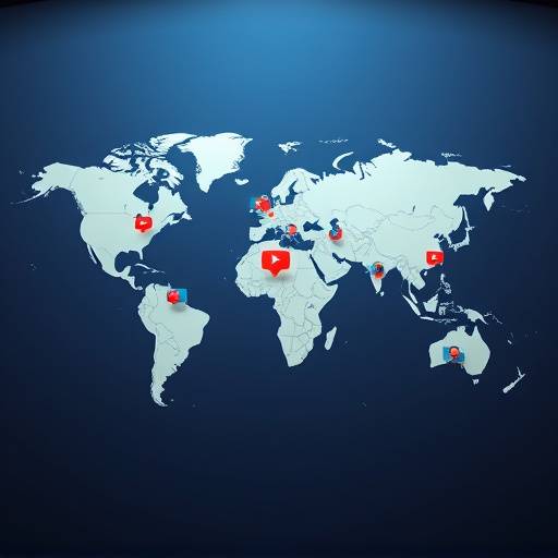 Mappa del mondo con icone video che indicano la portata globale.